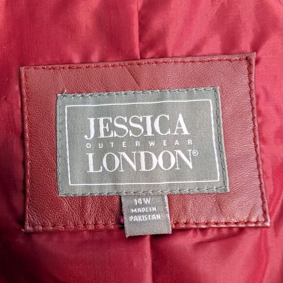 Jessica London Outerwear Leather 14W - Picture 8 of 11